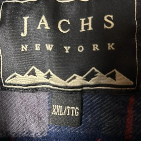 Jachs New York Flannel shirt ,men XXL, Blue ,large checkered, warm, button front - Picture 16 of 16